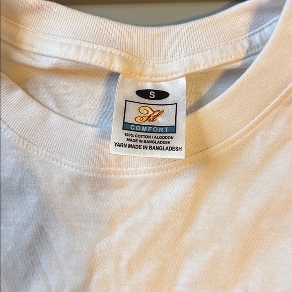 White Graphic T-Shirt for Men. Hellstar Money is The Root of All Evil S - Picture 4 of 5